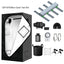 Kit completo de carpa de cultivo de 48 x 48 x 80 pulgadas, carpa de cultivo 600D, luz de cultivo LED de 460 W, espectro completo regulable, sistema de ventilación de 4 pulgadas, kits de cultivo