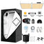 CANNABMALL 2 X 4 FT Kits de carpa de cultivo completos inteligentes Sistema hidropónico GH2000 Luz de cultivo LED de espectro completo para plantas comerciales de interior