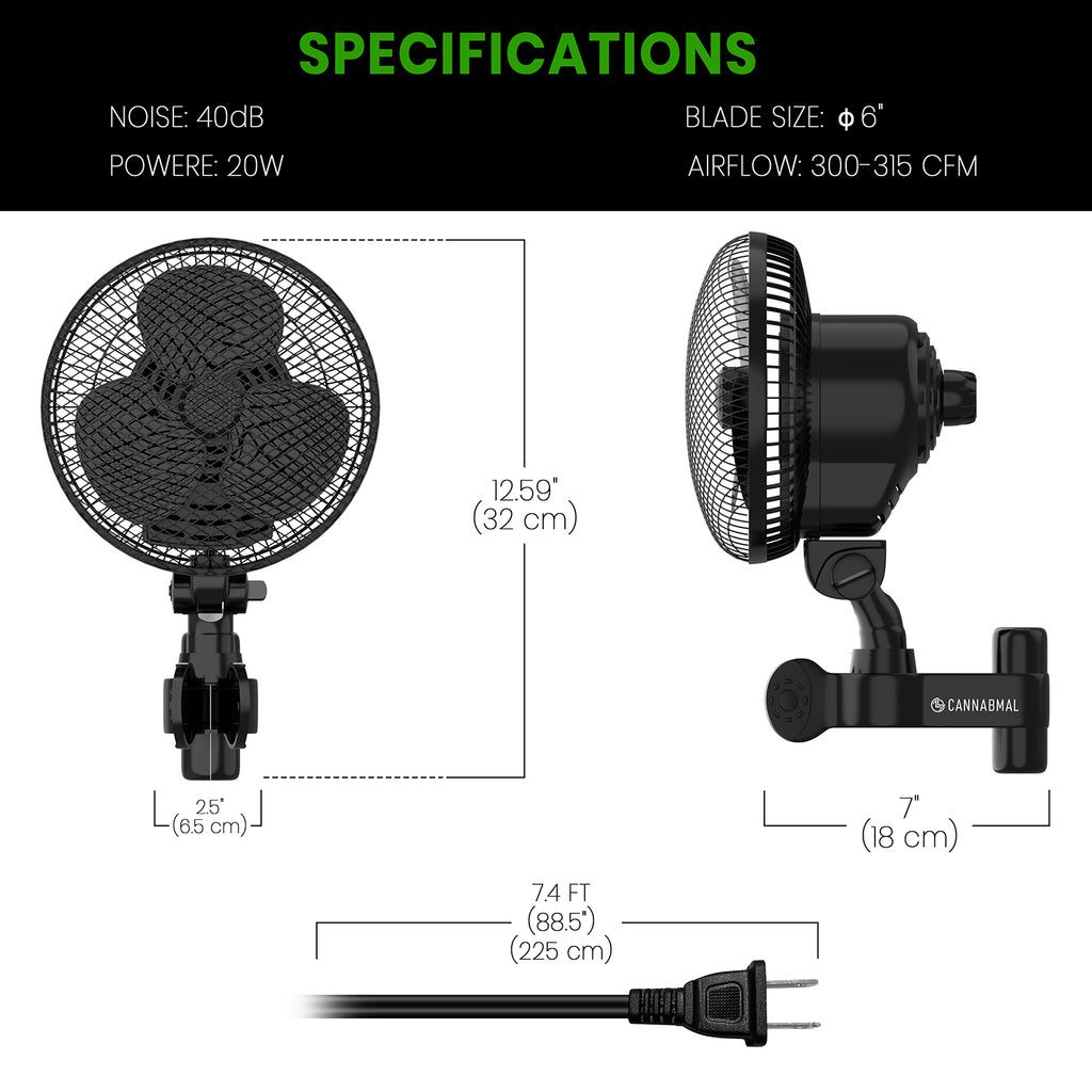 clip on oscillating fan small oscillating fan for grow tent