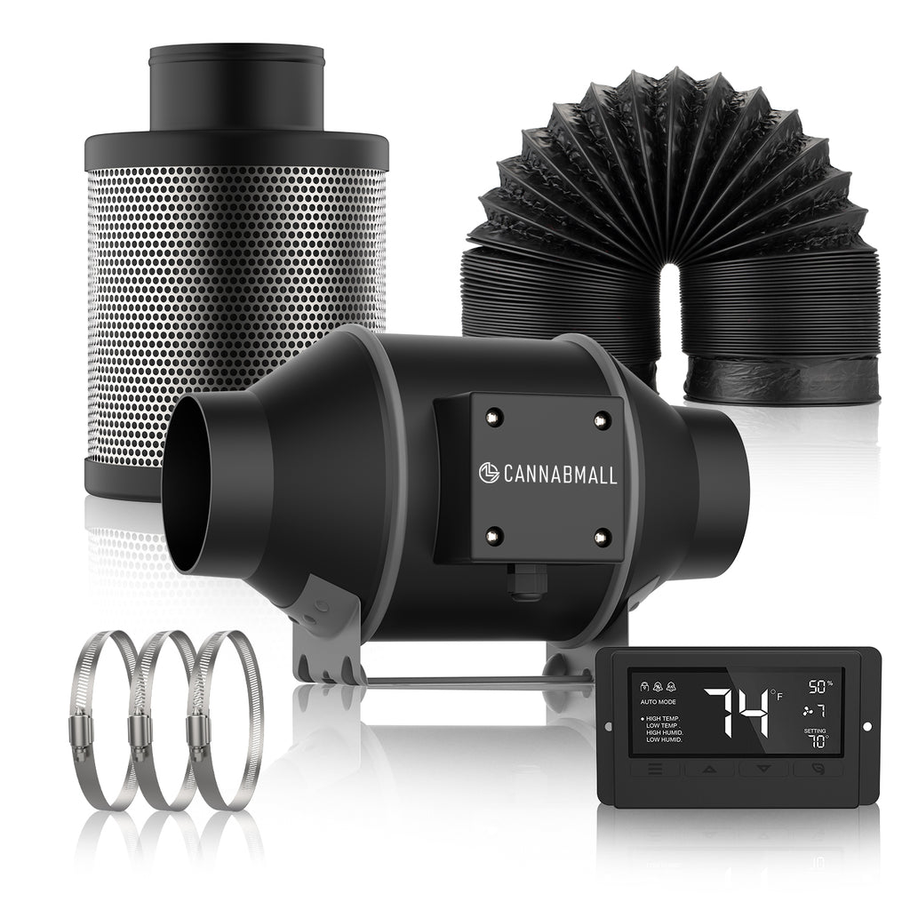 ventilation fan kit  inline duct fan cannabmall 6 inch inline fan tent fans kit