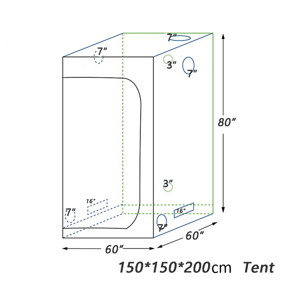 150x150 grow tent setup