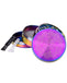 Molinillo de hierbas de 2,2 pulgadas, 4 piezas, molinillo de mandala, aleación de zinc, molinillos de metal coloridos de arco iris con pantalla de malla
