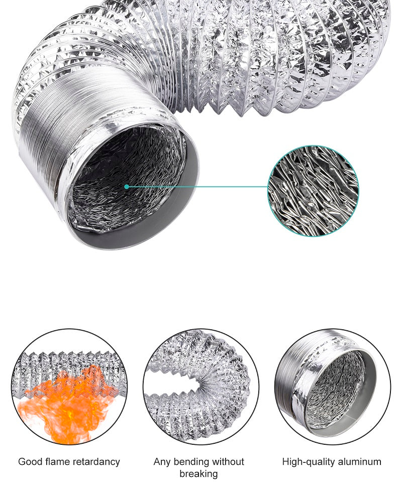 6 inch ducting dryer hose vent kit