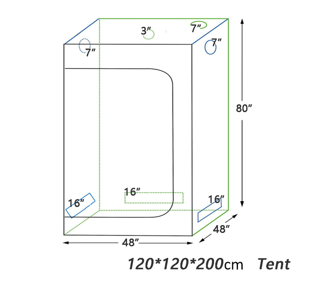4x4 gorilla grow tent