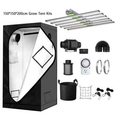 150X150 smart control fan  grow tent kit cannabmall grow tent complete system