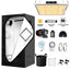 CANNABMALL 2 X 2 FT Kits de carpa de cultivo completos inteligentes Sistema hidropónico GH1000 Luz de cultivo LED de espectro completo para plantas comerciales de interior