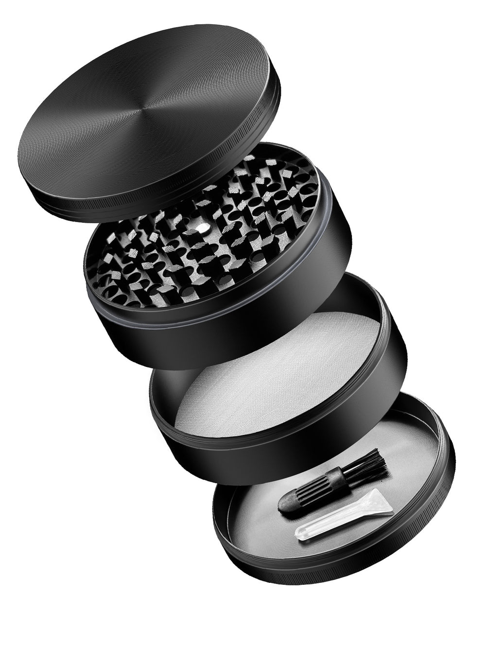 Black 4 piece grinder