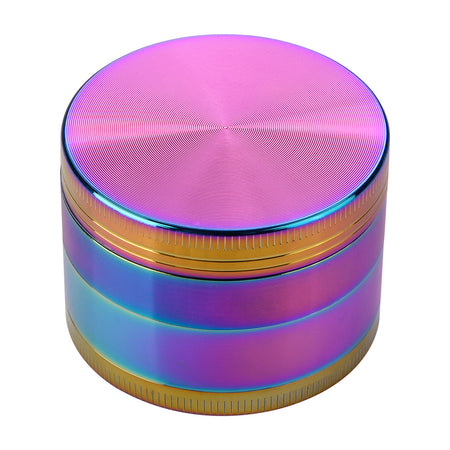 3 Inch Herb Grinder Gold Large Grinder Zinc Alloy 4 Pieces Spice Grinder  with Mesh Screen