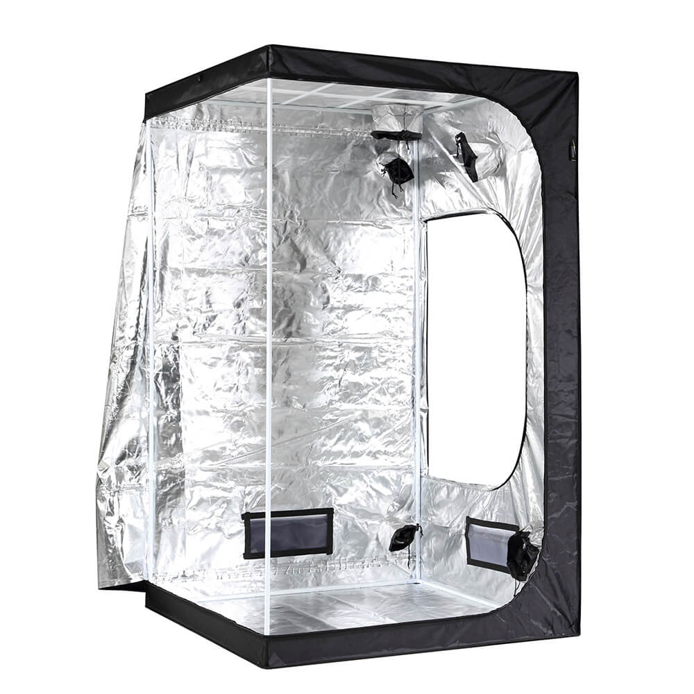4x4 grow tent in cm CANNABMALL 4'x4'x6.5' Grow tent 48"x48"x80" Hydroponic 600D heavy duty Oxford Cloth Black Grow room 120x120x200cm