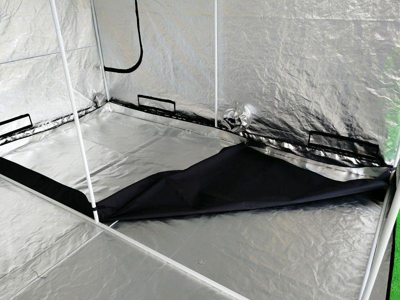 6x6 grow tent CANNABMALL 6.5'x6.5' Grow tent 80"x80"x80"Black/White indoor Hydroponic Garden Greenhouse Box Plant Growing