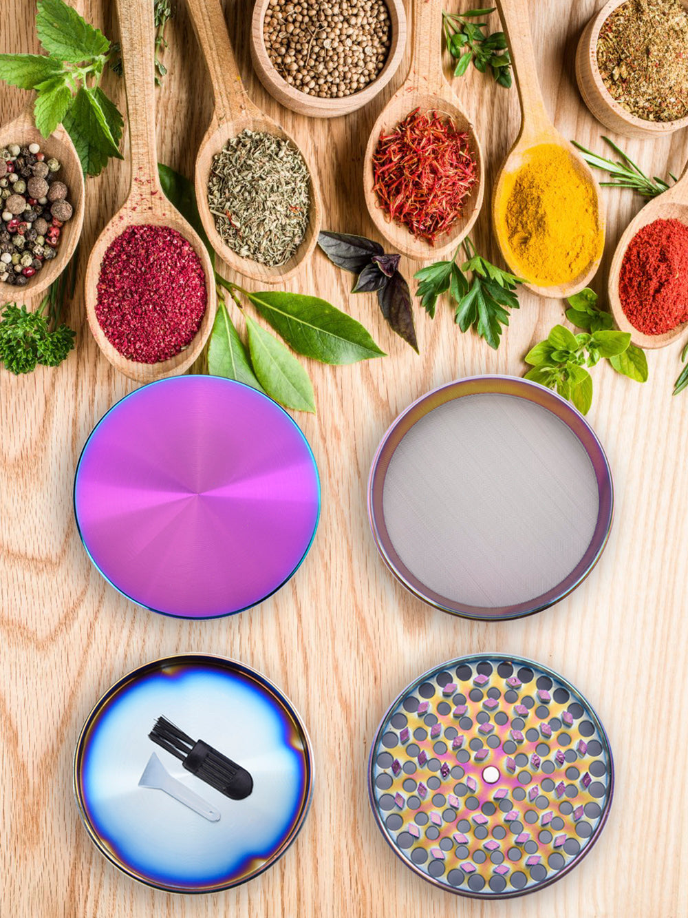 60MM 4 Layers Tobacco Grinder Zinc Alloy Manual Cigarette Tobacco Grinder Smoke Mill Herbal Herb Spice Mill Grass Smoke Grinder - 15 60MM 4 Layers Tobacco Grinder Zinc Alloy Manual Cigarette Tobacco Grinder Smoke Mill Herbal Herb Spice Mill Grass Smoke Grinder - 15