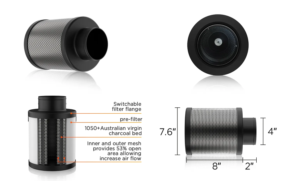 cannabmall carbon filter for grow tent grow tent ventilation system